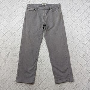 Baldwin Jeans Men's 36x31 Gray Iron Brennan Modern Straight Cotton USA